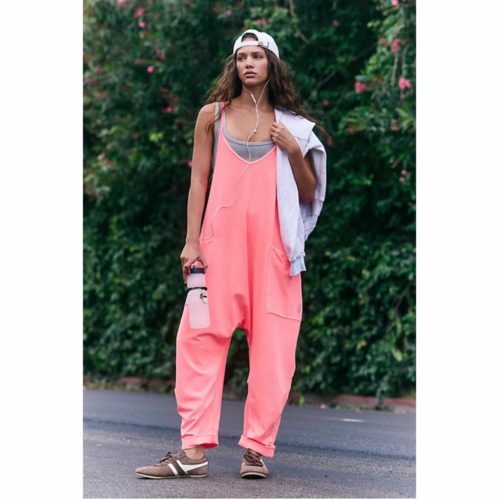 FP Movement by Free People Guava Juice Tangerine Hot Shot Onesie Size XS EUC